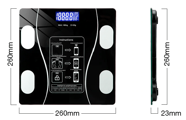 Skanto | Intelligent Body Analysis Scale with App and 11 Measurements