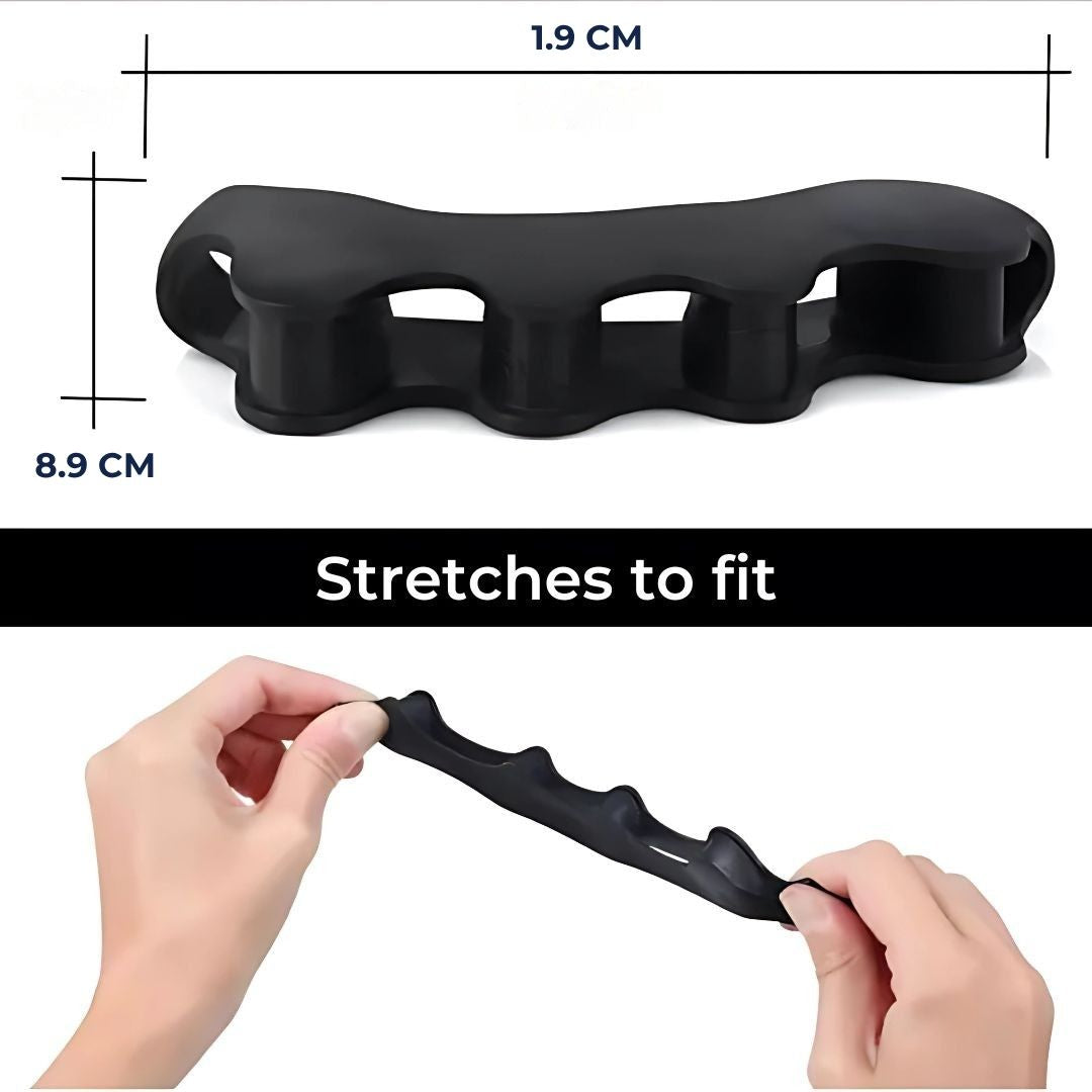 FlexAlign Toe Spacer | Toe Realignment and Pain Relief – Ideal for Bunions - Overlapping Toes - and Foot Comfort Bowlift