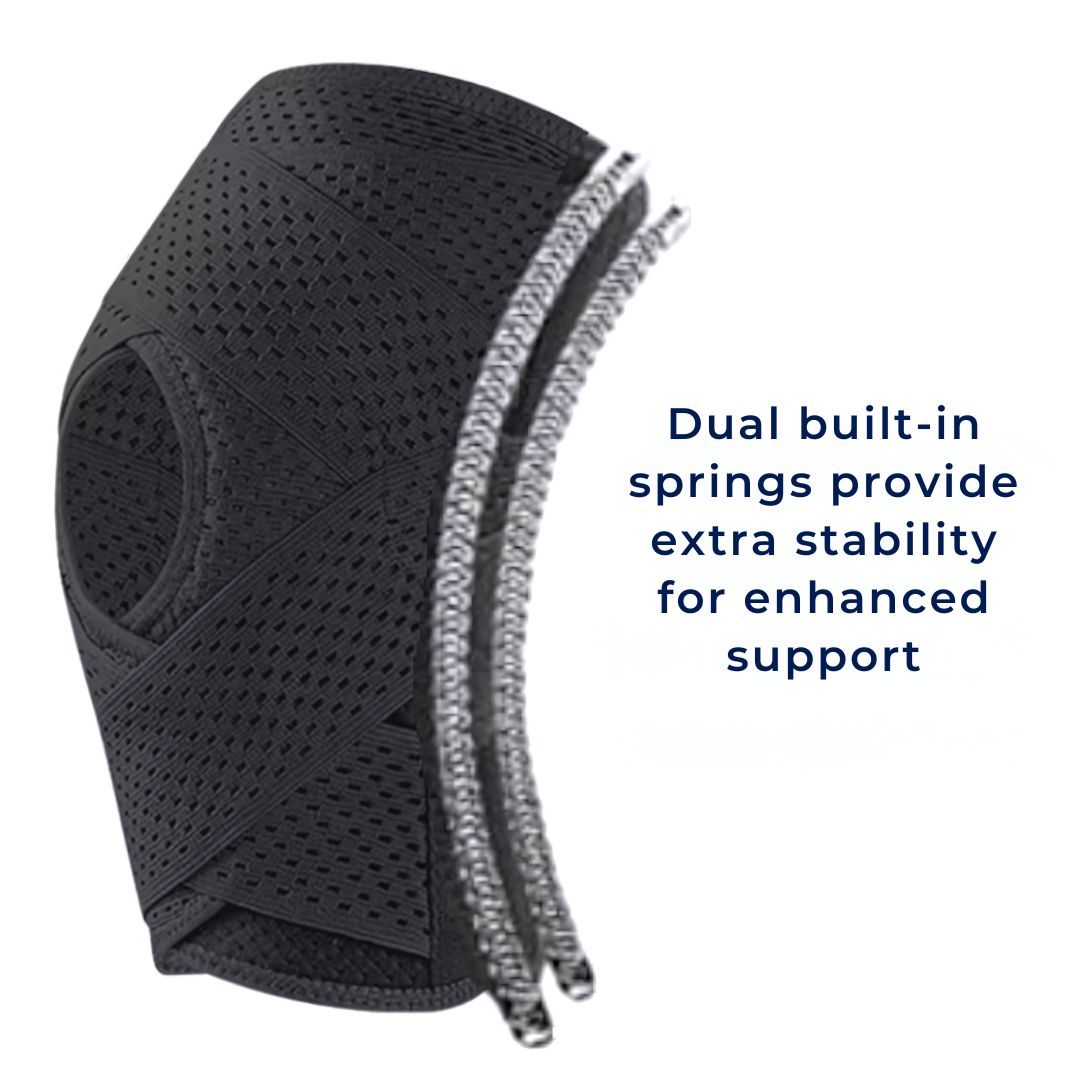 Skanto | Knee Brace for Pain Relief | Support Compression Springs and Adjustable Strap for Stability and Joint Protection