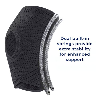 FlexGuard Knee Braces | with Support Compression Springs and Strap System - for Stability - Pain Relief and Protection Skanto