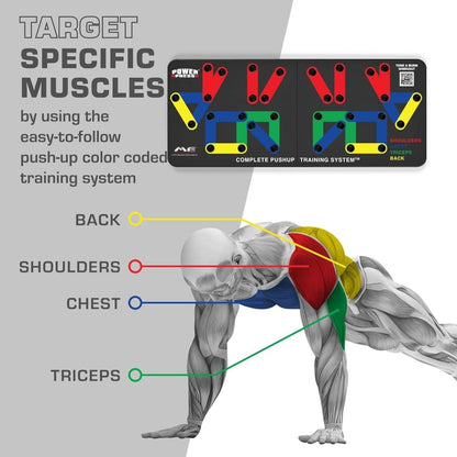 Kalsten | Foldable Push-up Board with 30 Positions for Targeted Muscle Training