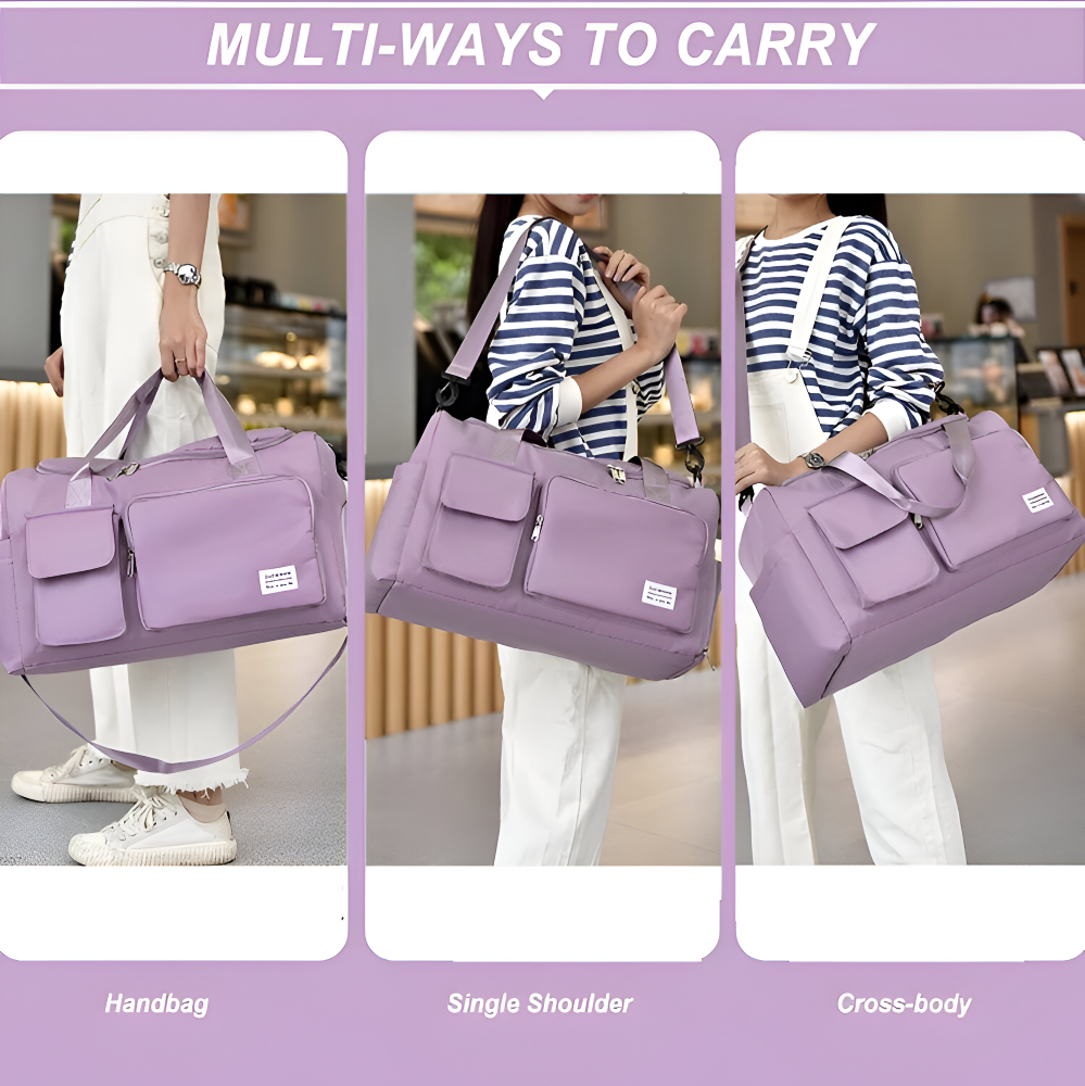 BowLift | Waterproof Travel Bag with Shoe Compartment – Lightweight Weekend Bag with Plenty of Storage Space