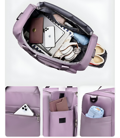 BowLift | Waterproof Travel Bag with Shoe Compartment – Lightweight Weekend Bag with Plenty of Storage Space