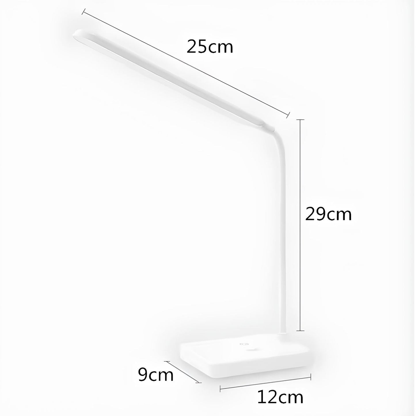 BowLift | LumoFlex Adjustable Desk Lamp – Rechargeable or Plug-In with Flexible Neck & Dimmable Light