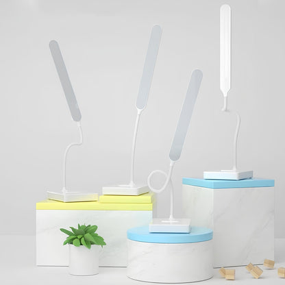 BowLift | LumoFlex Adjustable Desk Lamp – Rechargeable or Plug-In with Flexible Neck & Dimmable Light