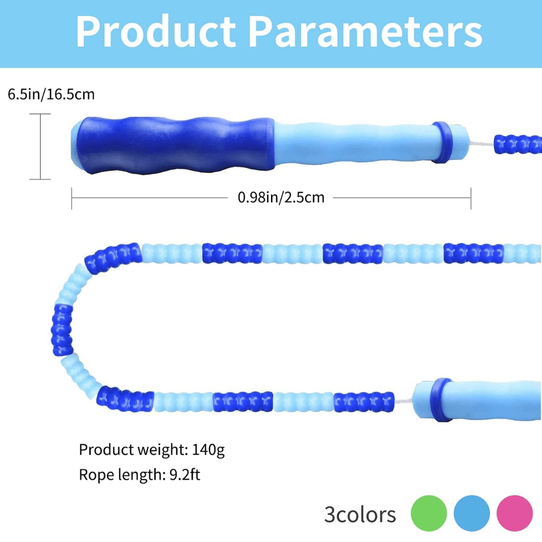 Skanto | Flexirope – Adjustable Beaded Jump Rope for Effective Cardio Training