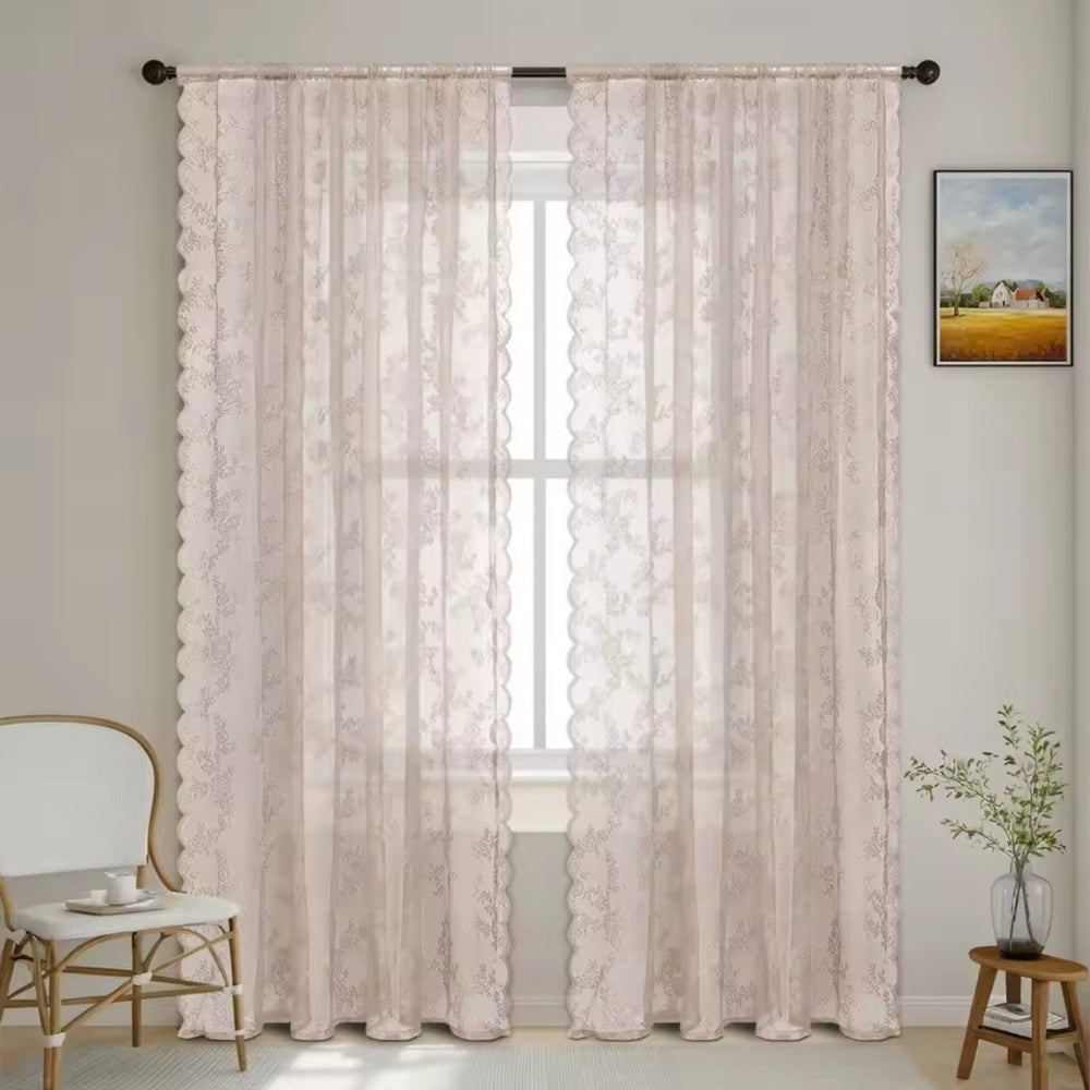 Skanto | Floral Grace Sheer Curtains