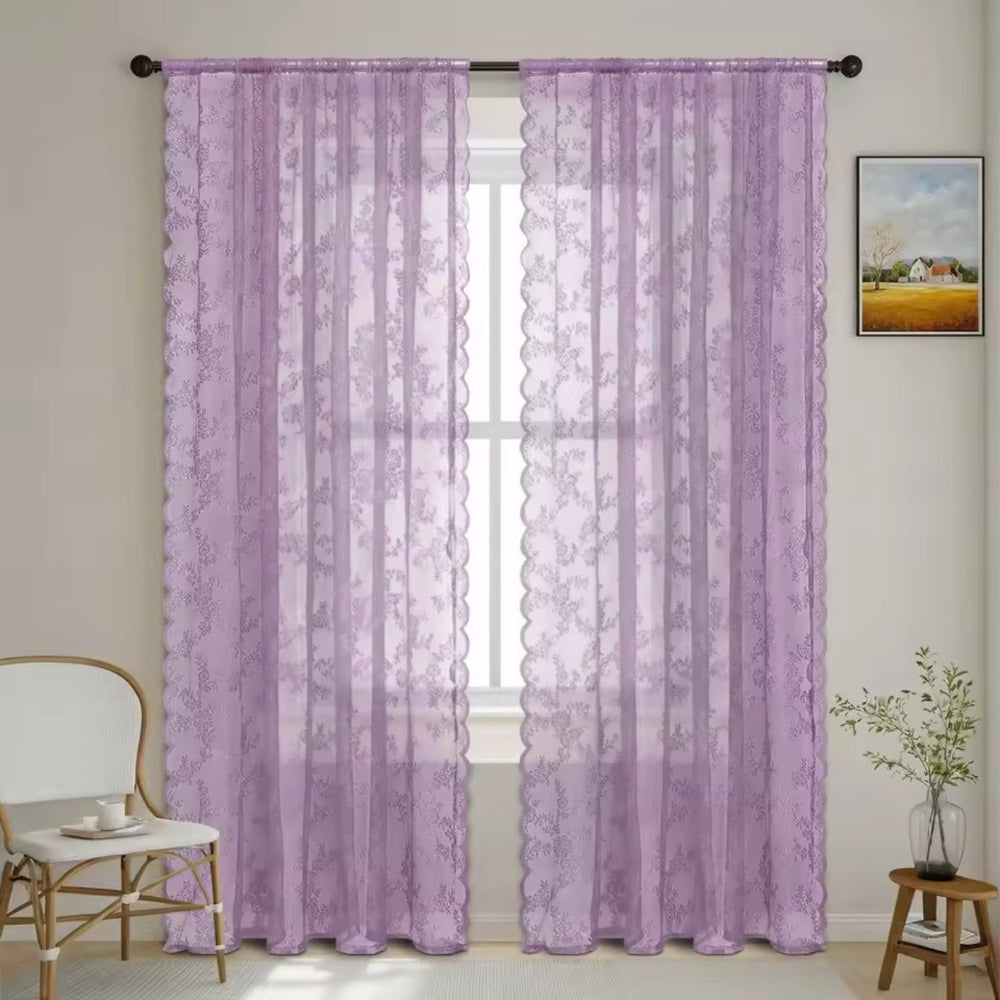 Skanto | Floral Grace Sheer Curtains