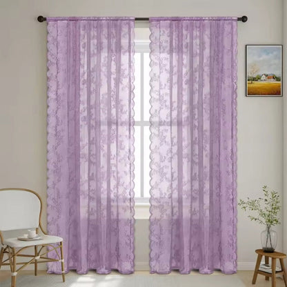 Skanto | Floral Grace Sheer Curtains