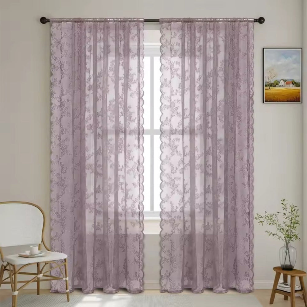 Skanto | Floral Grace Sheer Curtains
