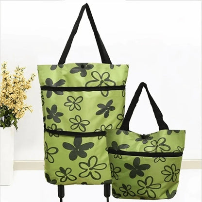 BowLift | Foldable Shopping Trolley Bag with Wheels – Eco-Friendly, Compact & Lightweight