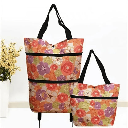 BowLift | Foldable Shopping Trolley Bag with Wheels – Eco-Friendly, Compact & Lightweight