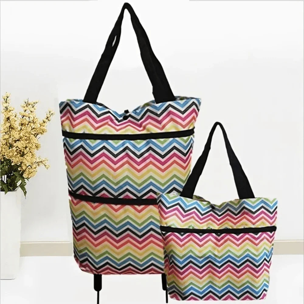 BowLift | Foldable Shopping Trolley Bag with Wheels – Eco-Friendly, Compact & Lightweight