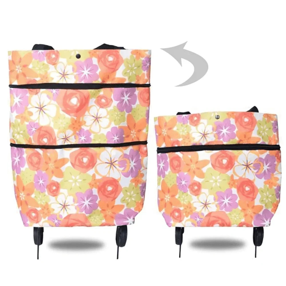 BowLift | Foldable Shopping Trolley Bag with Wheels – Eco-Friendly, Compact & Lightweight