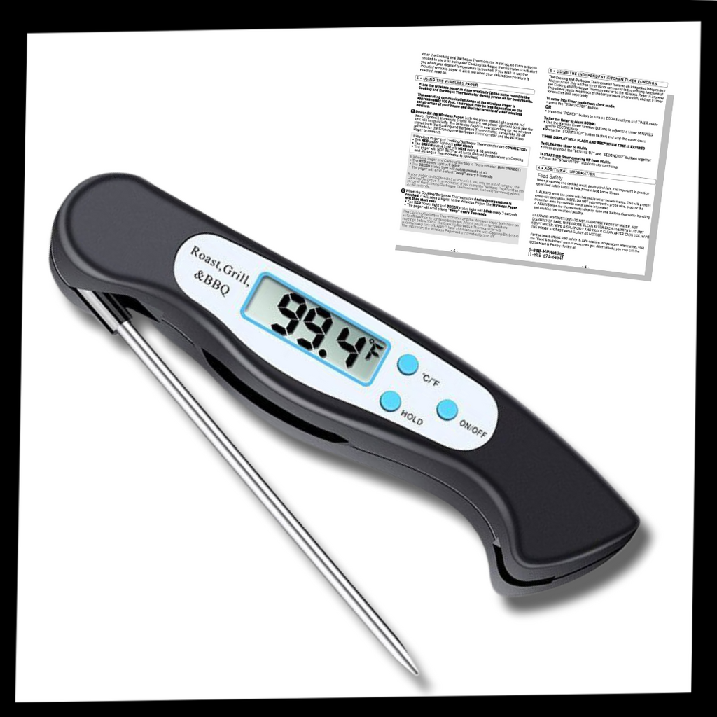 Skanto Foldable Instant-Read Digital Meat Thermometer