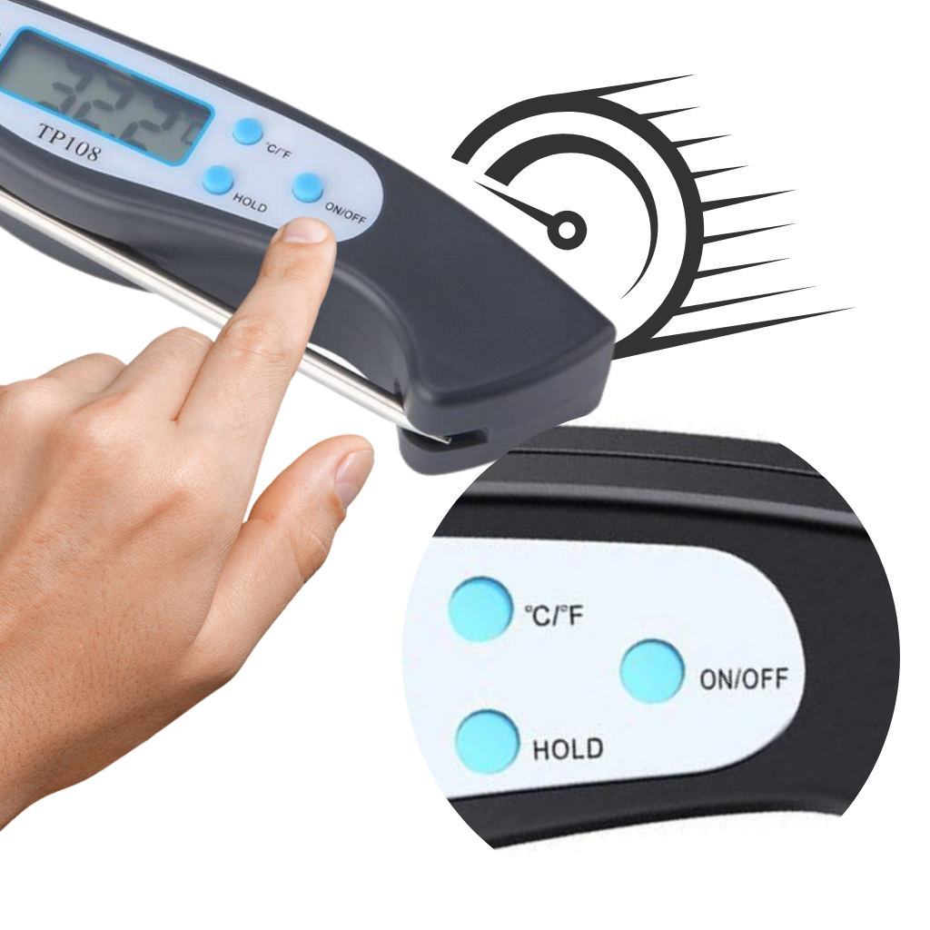 Skanto Foldable Instant-Read Digital Meat Thermometer