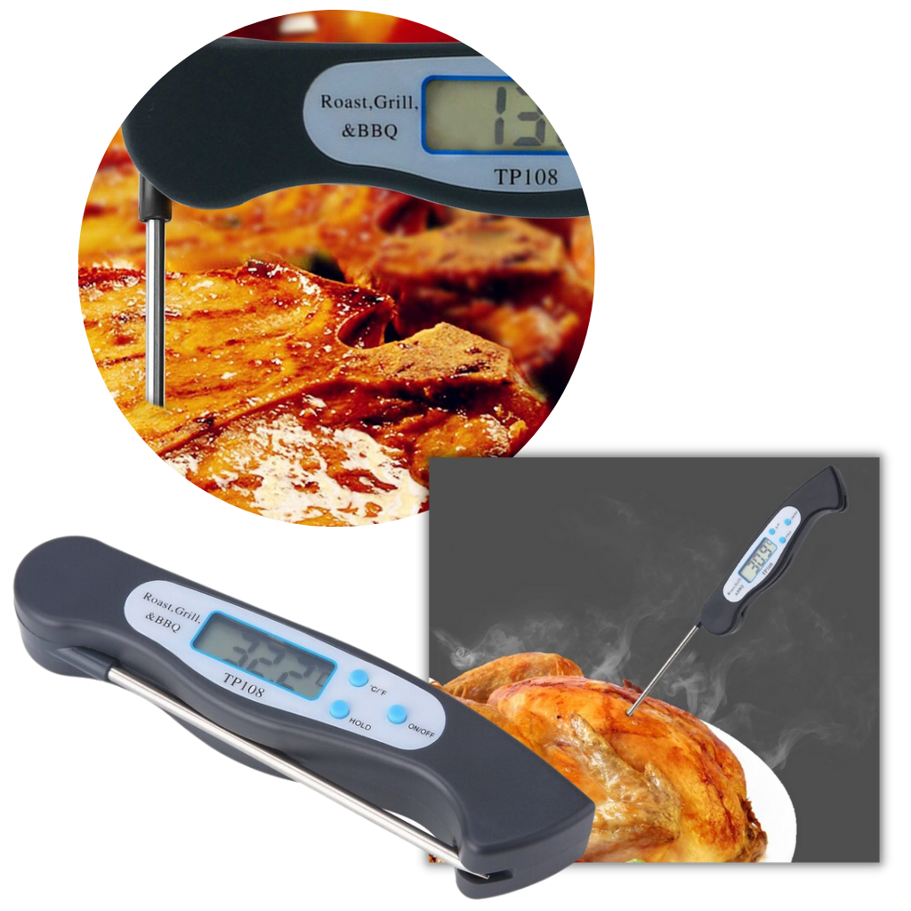 Skanto Foldable Instant-Read Digital Meat Thermometer