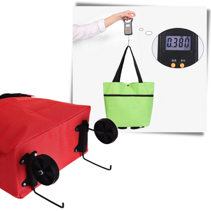 Foldable Shopping Bag with Wheels 30L