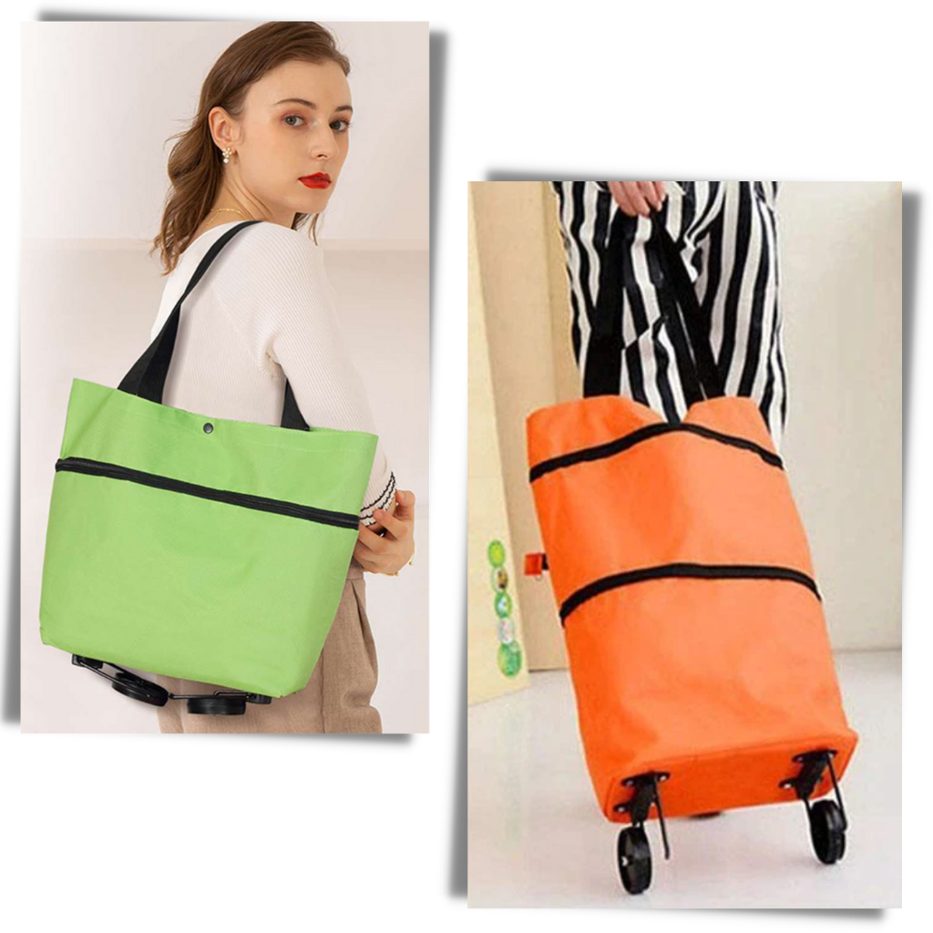 Foldable Shopping Bag with Wheels 30L