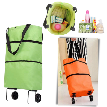 Foldable Shopping Bag with Wheels 30L