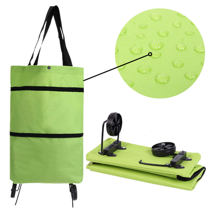 Foldable Shopping Bag with Wheels 30L