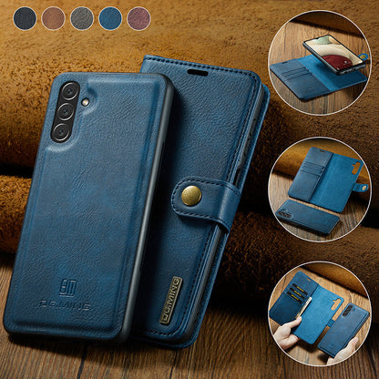 2-in-1 leather flip case with detachable cover for Samsung Galaxy