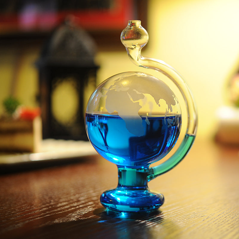 Weather Forecast Barometer in Glass Skanto | Elegant Weather Station | Home & Office Decor