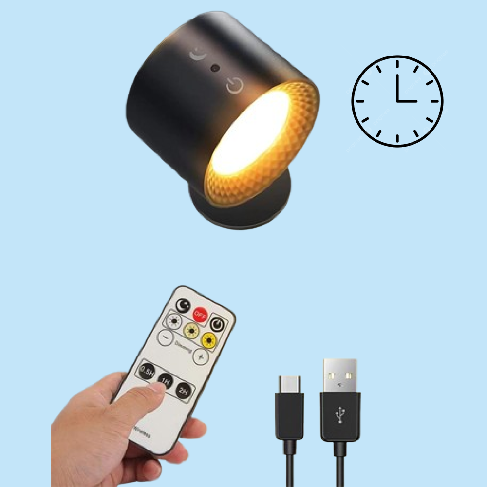 Battery lamp with timer, light with timer