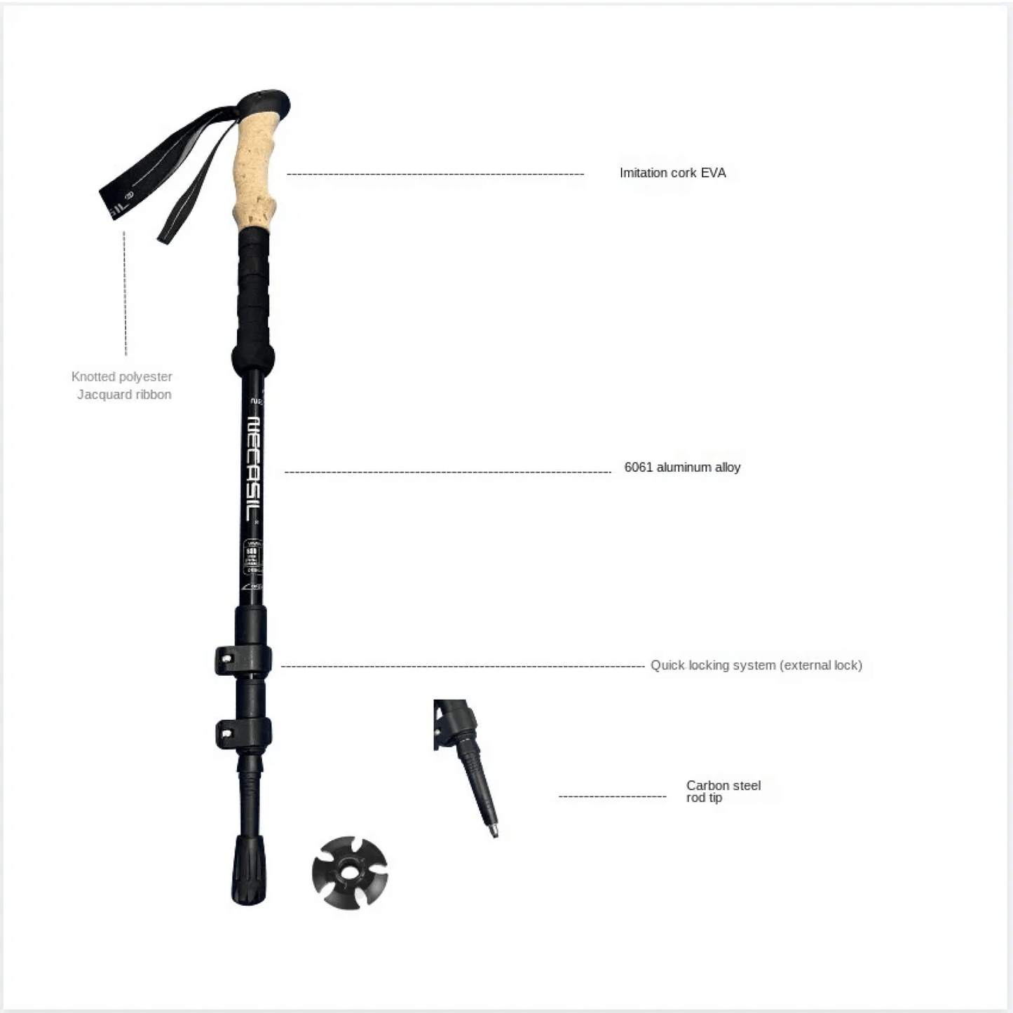 Skanto | Foldable Nordic Walking Poles Top Rated for Hiking Poles