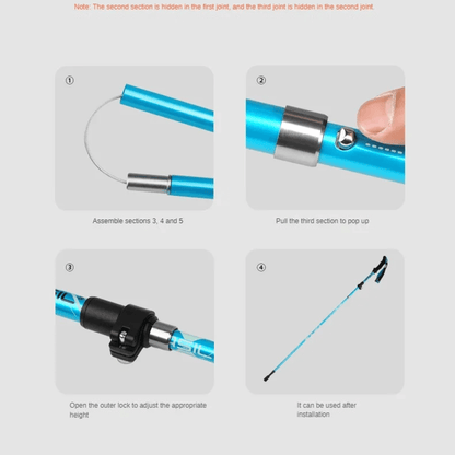 Skanto | Foldable Nordic Walking Poles Top Rated for Hiking Poles