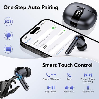 BowLift | Waterproof Bluetooth Earphones - Noise Cancelling Wireless Earbuds