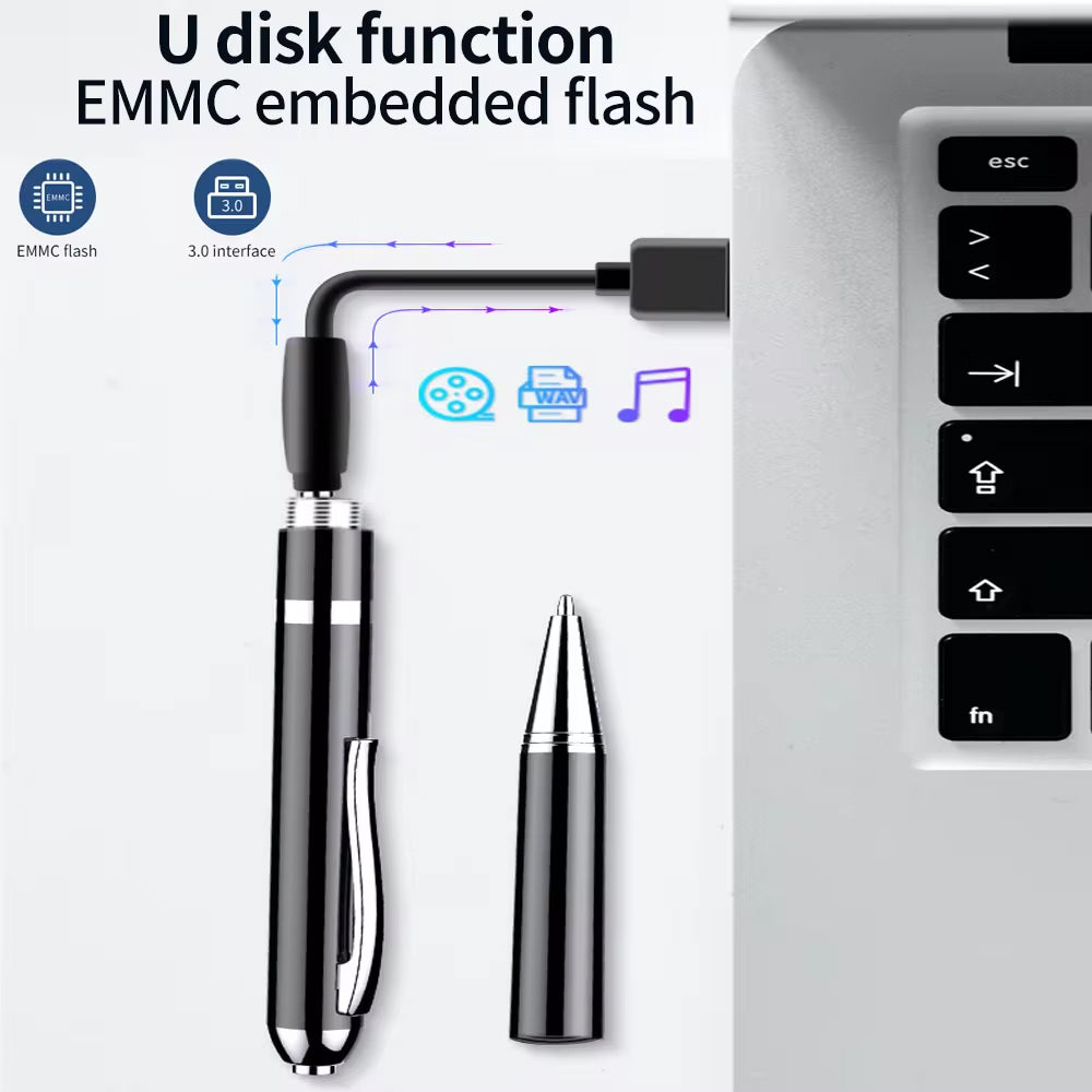 Skanto Skanto | Voice Activated Spy Pen, Discreet Audio Recorder for Covert Surveillance