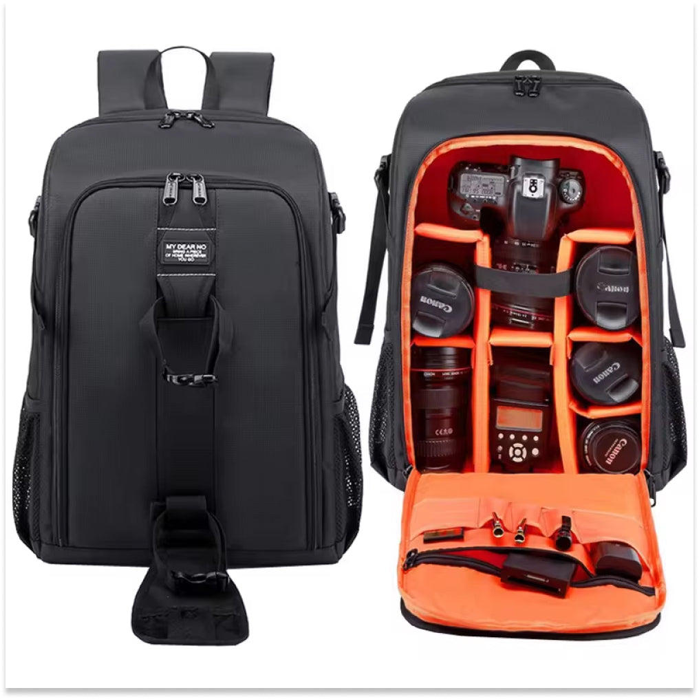 Skanto | Professional Camera Bag Backpack - Waterproof, Spacious, and Ideal for DSLR Gear
