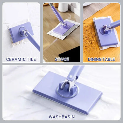 Hands-free Cleaning Mop for Wet Wipes – Clean without Bending