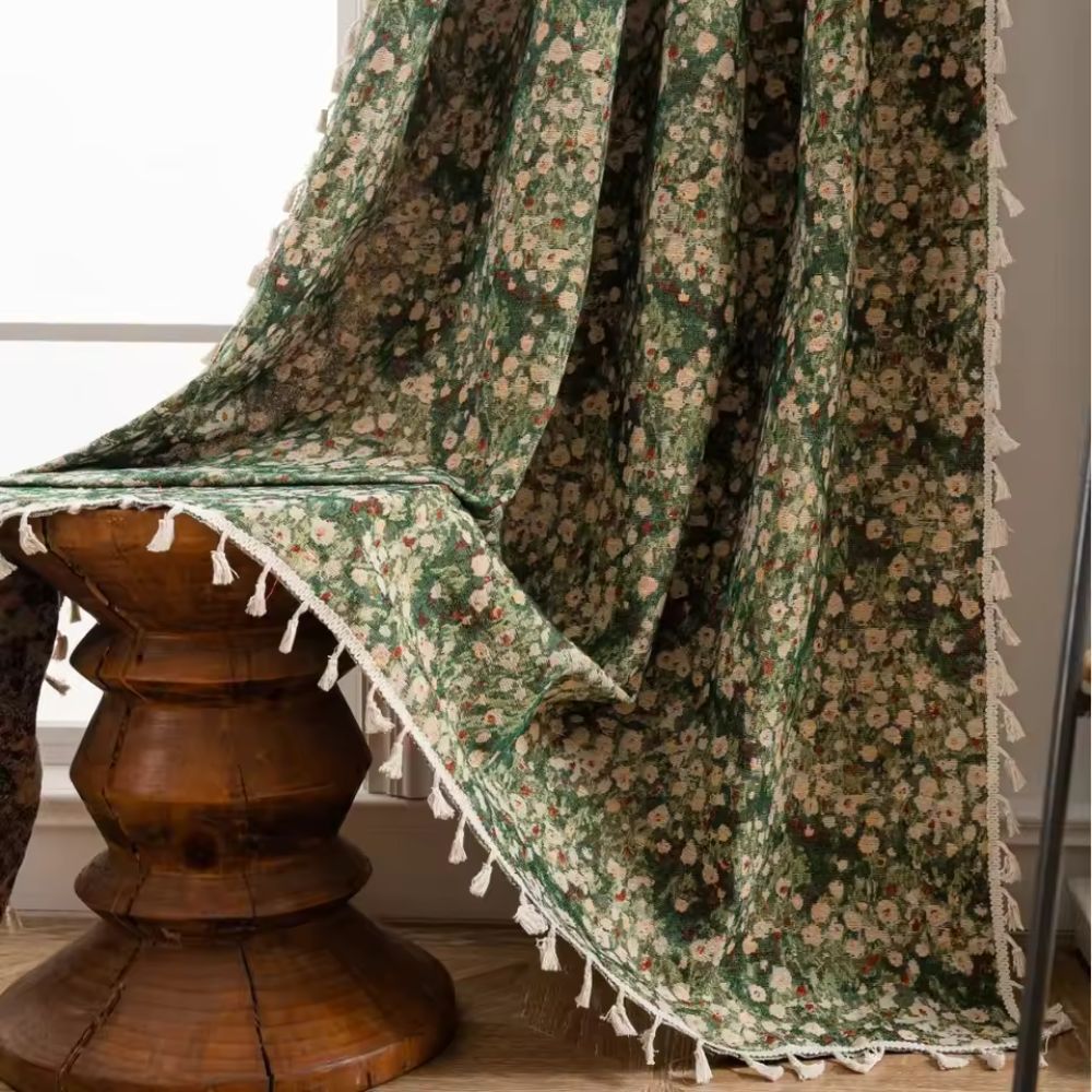 BowLift | French Vintage Floral Tapestry Curtain