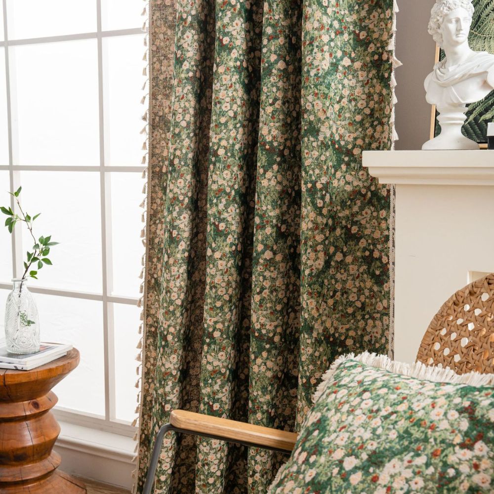BowLift | French Vintage Floral Pattern Curtain