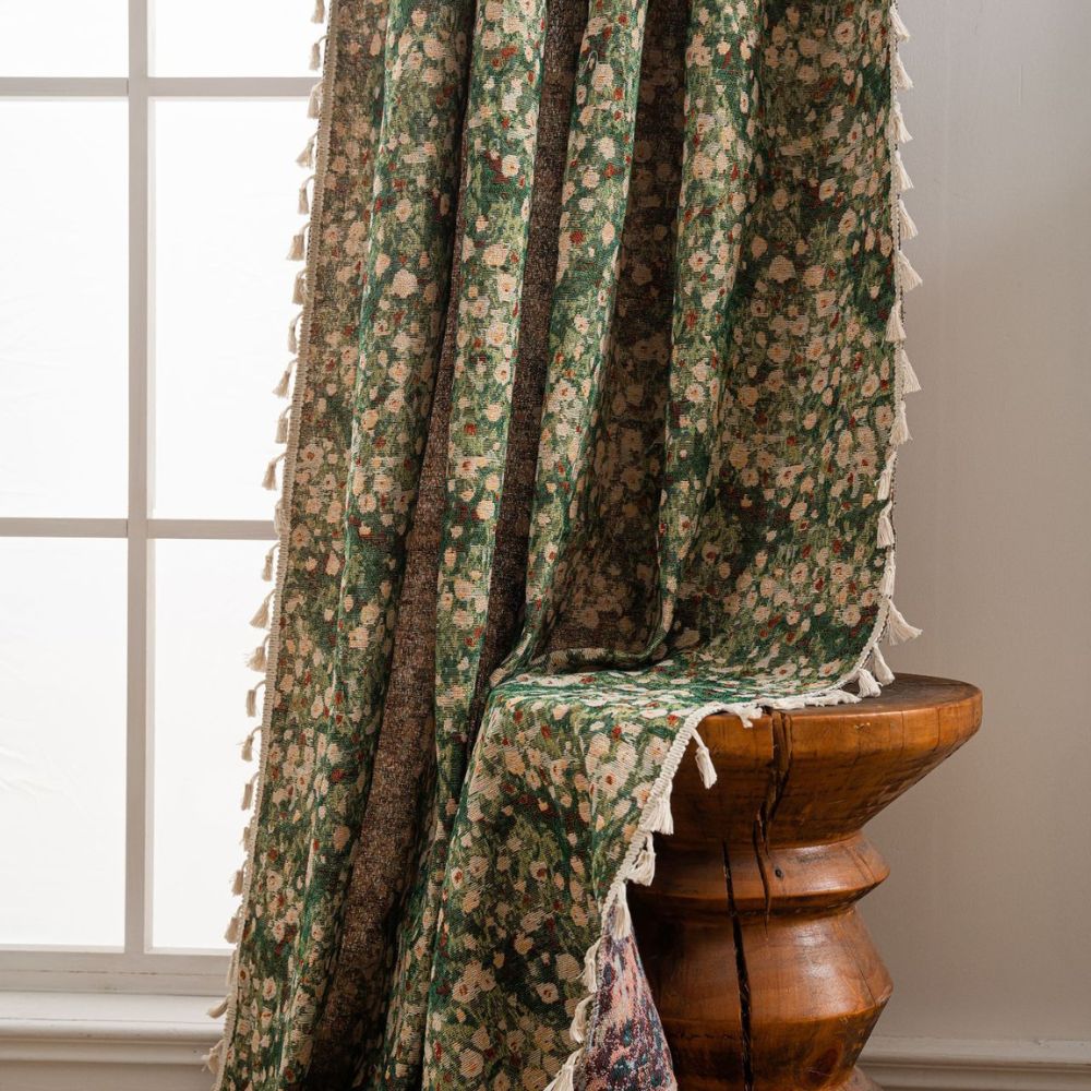 BowLift | French Vintage Floral Pattern Curtain
