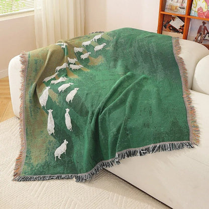 Skanto | Frida Sheep Woven Throw Blanket