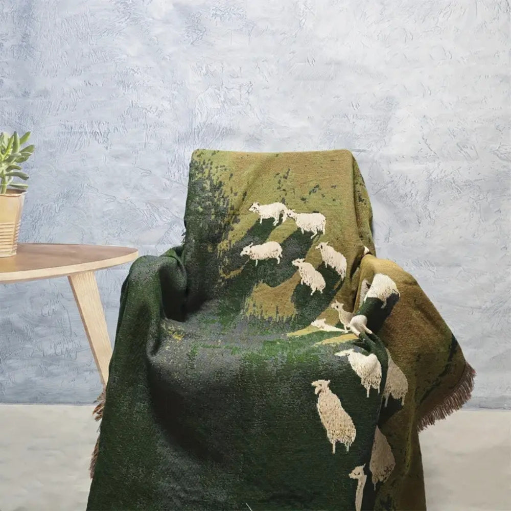 Skanto | Frida Sheep Woven Throw Blanket