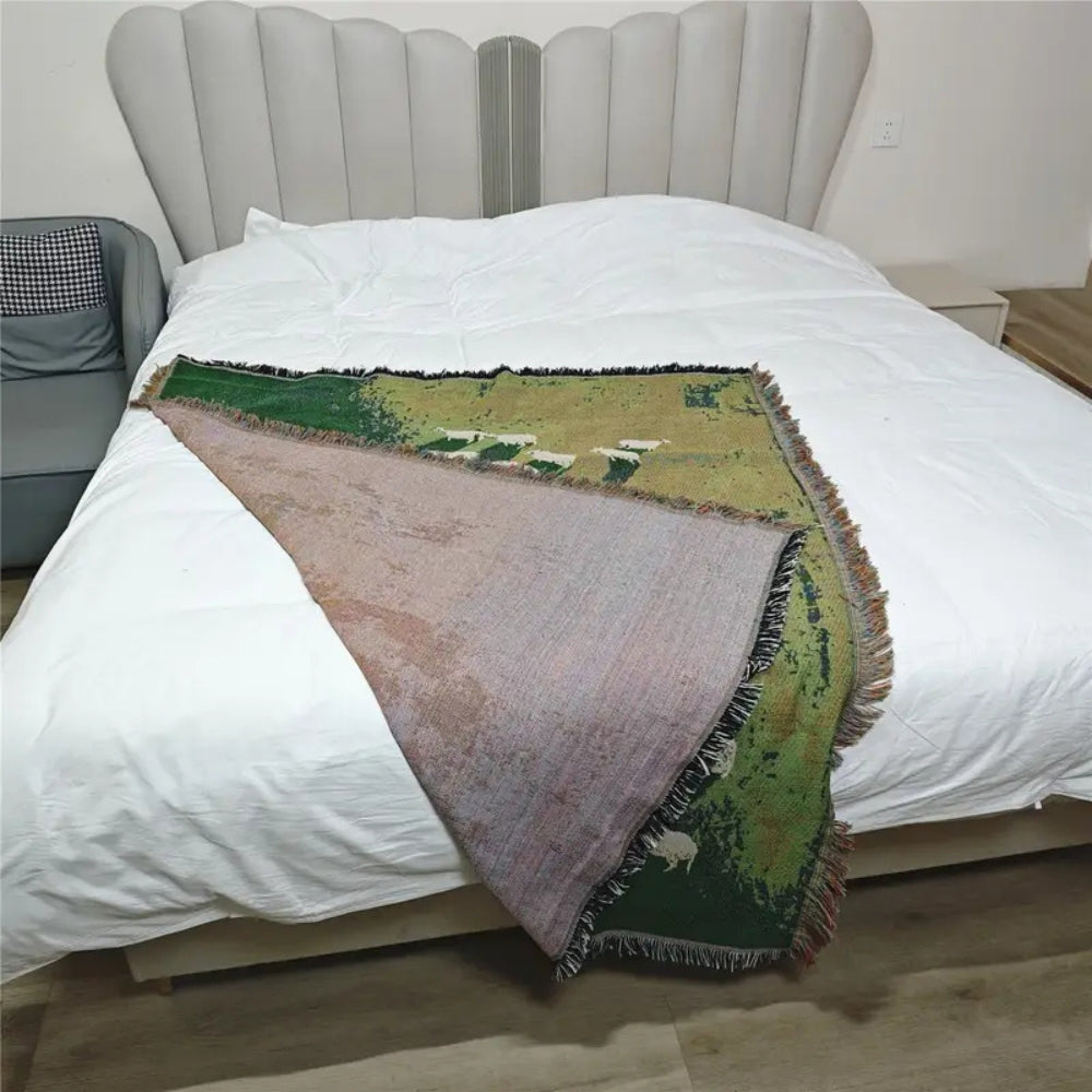 Skanto | Frida Sheep Woven Throw Blanket