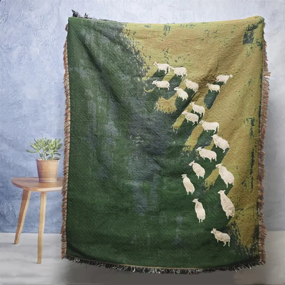 Skanto | Frida Sheep Woven Throw Blanket