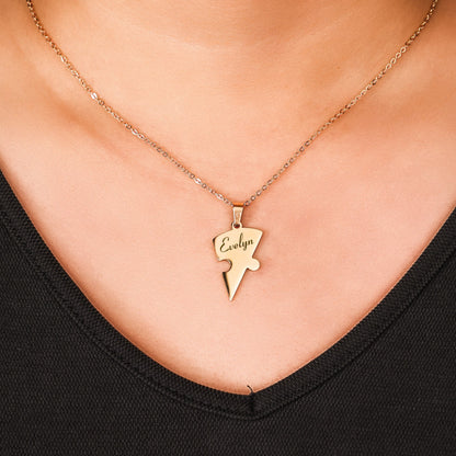 BowLift | Personalized Family Heart Puzzle Necklace