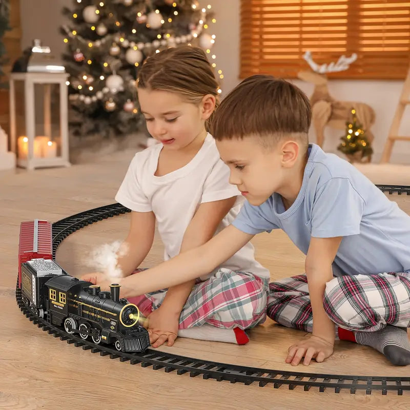 Skanto | TrackMaster Pro - Battery-Powered Electric Train Set with Realistic Sounds