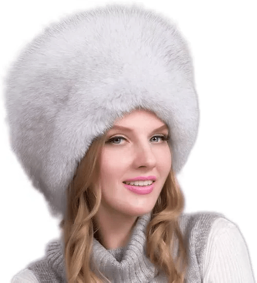 Skanto | Glaciera Lux Winter Hat | Real Fur Hat with Ear Flaps | Elegant & Warm Luxury Hat for Women