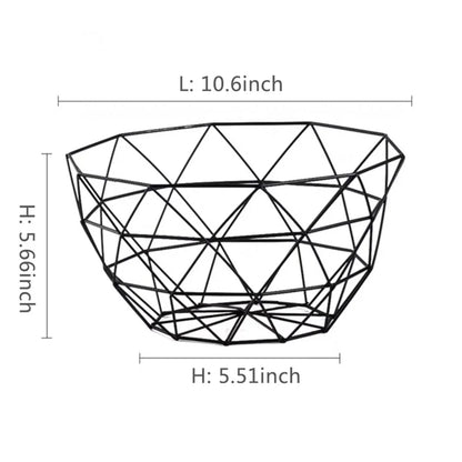 BowLift | Fruit basket – iron – hollow drain basket – living room decor