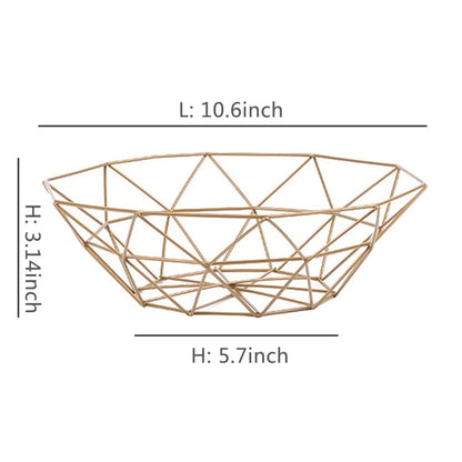 BowLift | Fruit basket – iron – hollow drain basket – living room decor