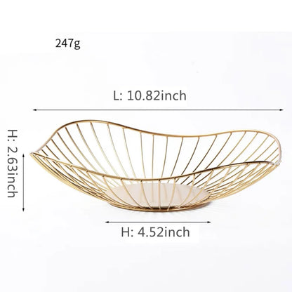 BowLift | Fruit basket – iron – hollow drain basket – living room decor