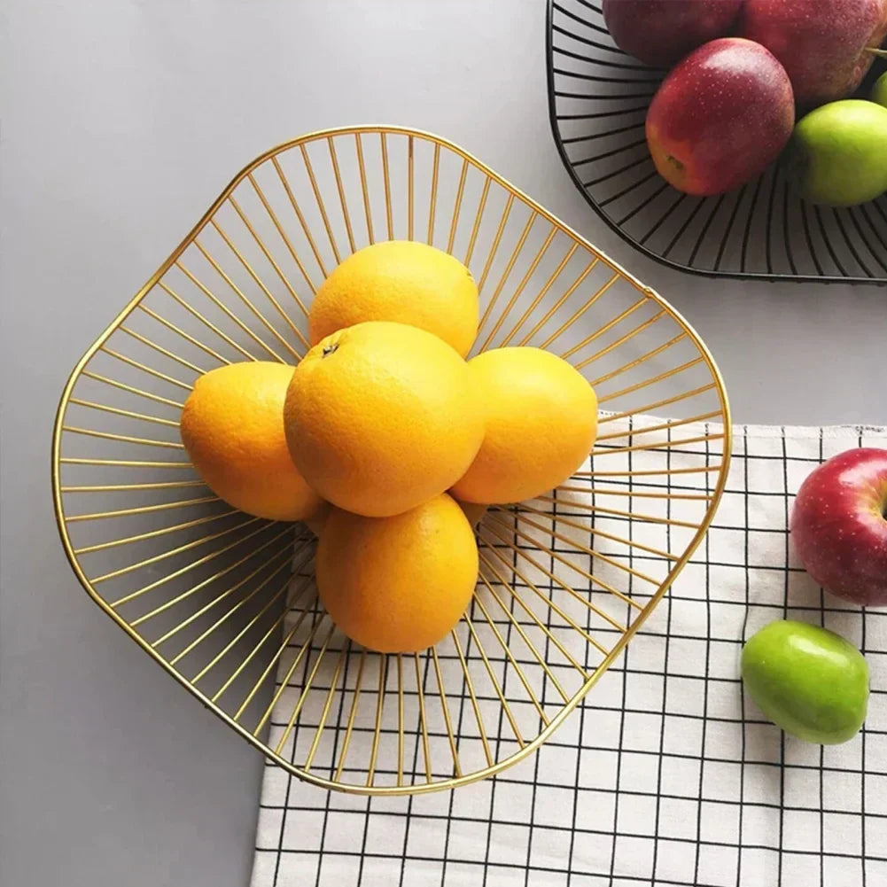 BowLift | Fruit basket – iron – hollow drain basket – living room decor