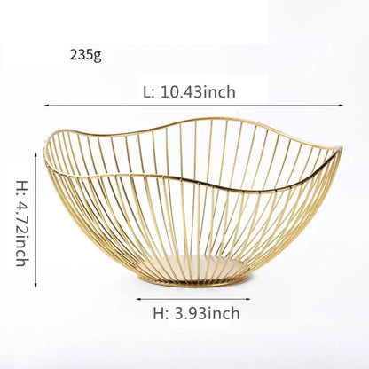BowLift | Fruit basket – iron – hollow drain basket – living room decor