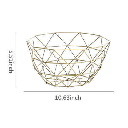 BowLift | Fruit basket – iron – hollow drain basket – living room decor